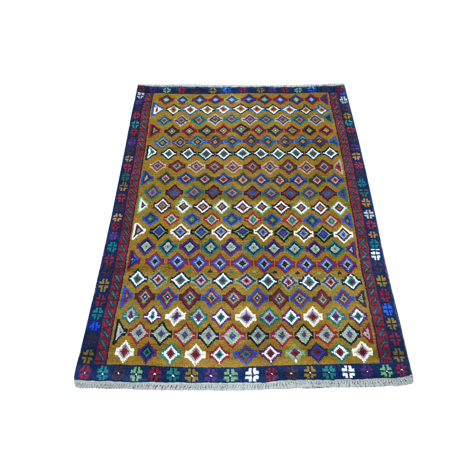 Traditional Wool Hand-Knotted Area Rug 3'3